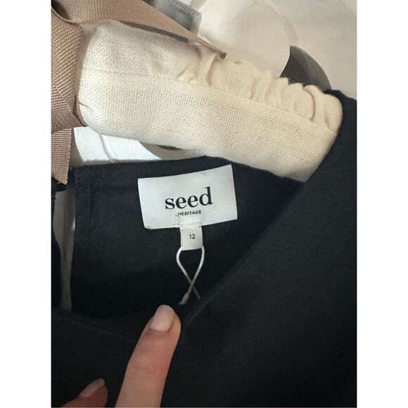 Seed Heritage Core Linen Balloon Sleeve Top - Picture 7 of 11